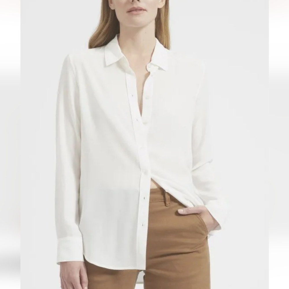 Everlane Top, New with Tags, Size 0, 100% Silk, Cream